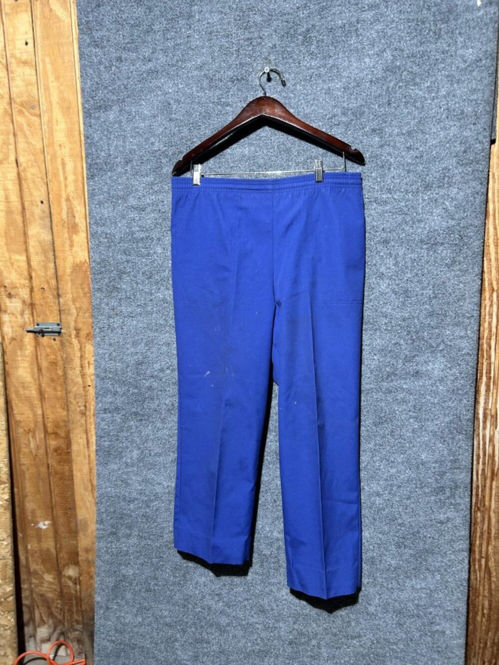 Koret Pants Womens 24 Blue Dress Elastic Waist Drawstring Straight Leg Pockets